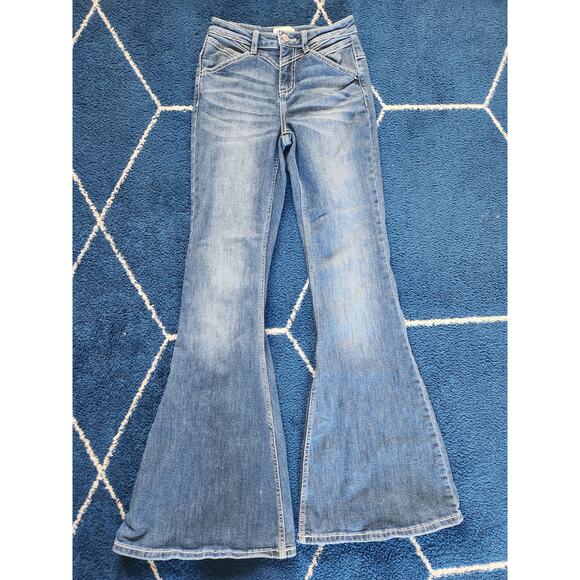 Shyanne Women's Wide Leg Light Wash Jeans-26W/34L Regular - Picture 1 of 6